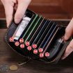 BULL CAPTAIN 475 RFID Anti-Theft Cowhide Card Holder Wallet - 8
