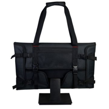 24" LCD Screen Carrying Bag with Fleece Lining - Black - 1