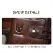 BULL CAPTAIN 232 RFID Anti-Theft Cowhide Men Zipper Wallet Yellow - 5