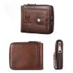 BULL CAPTAIN 232 RFID Anti-Theft Cowhide Men Zipper Wallet - 2
