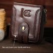 BULL CAPTAIN 232 RFID Anti-Theft Cowhide Men Zipper Wallet - 9