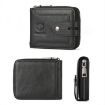 BULL CAPTAIN 232 RFID Anti-Theft Cowhide Men Zipper Wallet (Black) - 2