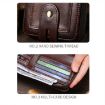 BULL CAPTAIN 232 RFID Anti-Theft Cowhide Men Zipper Wallet (Black) - 6
