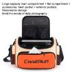 Cwatcun D121 Shoulder Crossbody Camera Bag - Small Orange Red - 4