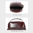 BULL CAPTAIN 0400 Large-Capacity Cowhide Crossbody Bag (Black) - 4