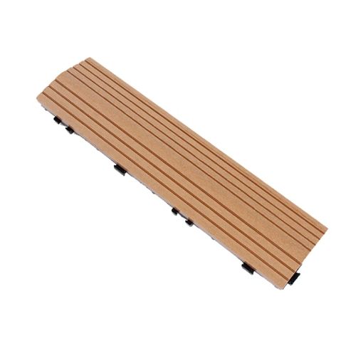 Outdoor Balcony Plastic Wood Waterproof Floor, Apricot Yellow - 1