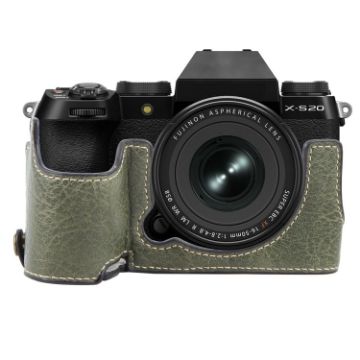 FUJIFILM X-S20 Green PU Leather Camera Half Case Base - 1