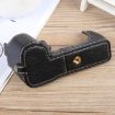 FUJIFILM X-S20 Buffalo Texture PU Leather Camera Half Case Base - Black - 4