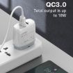 LDNIO Q229 Fast Charger + 1m Cable - UK Plug (White) - 7