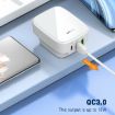 LDNIO Q334 32W Type-C Charger + Dual USB Port - EU Plug (White) - 7