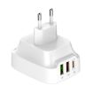 LDNIO Q334 32W Type-C Charger + Dual USB Port - EU Plug - 3