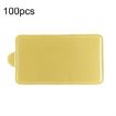 100pcs 90x50mm Rectangle Golden Paper Plates Dessert Board Base - 1