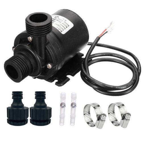 5m Lift Brushless Motor Ceramic Shaft Core Booster Pump, DC24V - 1
