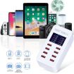 A8B 50W 8 Ports USB Smart Charging Station with Digital Display - 5