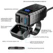 PD3.0 Motorcycle USB Charger with Voltage Meter & Switch (Red Screen) - 4