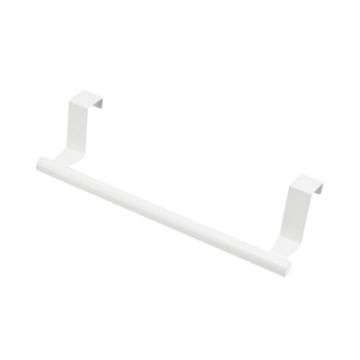 Stainless Steel Over Door Towel Rack Holder - 23.5cm White - 1