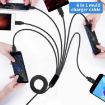 JUNSUNMAY 6 in 1 USB 2.0 to Type-C Splitter Cable 0.5m - 5