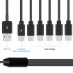 JUNSUNMAY 6 in 1 USB 2.0 to Type-C Splitter Cable 0.5m - 6