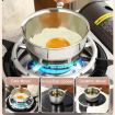 300ml Stainless Steel Mini Hot Milk Oil Pot Butter Warmer Skillet - 4
