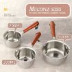 300ml Stainless Steel Mini Hot Milk Oil Pot Butter Warmer Skillet - 5