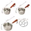 300ml Stainless Steel Mini Hot Milk Oil Pot Butter Warmer Skillet - 9