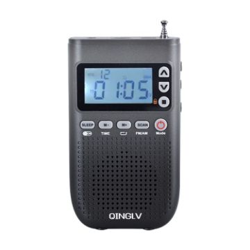 QINGLV QL-518 Portable Bluetooth Transmitter Radio (Black) - 1