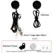 Morfayer Motorcycle Dual Display Alarm Power Meter - Voltmeter+Water Temperature Meter - 2
