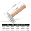 Handmade Medium Silversmith Hammer Tool - Short Handled Small Hammer - 9
