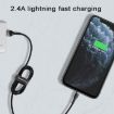 ROMOSS CB12B 2.4A Fast Charging Cable for iPhone/iPad - 1m (Red Black) - 9