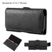 HAWEEL Genuine Leather Phone Belt Clip Pouch - Black - 1