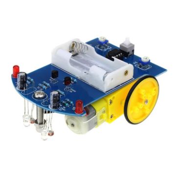 DIY Electric Tracking Car Photosensitive Robot Parts - 1