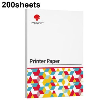 Phomemo M08F Thermal Printing Paper 200 Sheets for Brother Pocket Jet/MT800 - 1