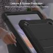 Samsung Galaxy Tab A9+ Shockproof Silicone Hybrid PC Tablet Case (Black) - 3