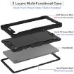 Samsung Galaxy Tab A9+ Shockproof Silicone Hybrid PC Tablet Case (Black) - 6