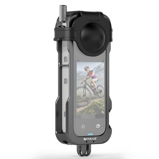 Insta360 X4 PULUZ Metal Protective Cage Rig Housing Frame with Lens Cover - 1
