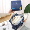 Waterproof Foldable Hand Luggage Bag - Navy Blue Flamingo - 5