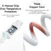 USAMS USB to Type-C 6A Fast Charge Data Cable, 1.2m - Black - 5