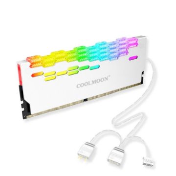 COOLMOON RA-2 Heatsink Cooler ARGB - White - 1