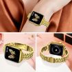 Apple Watch 38mm Slim Metal Band (Gold) - Seven Bead Slingshot Buckle - 4