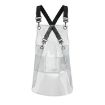 Silk Short Transparent TPU Apron - Black Webbing - 1