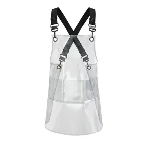 Silk Short Transparent TPU Apron - Black Webbing - 1