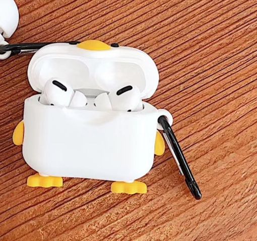 Cute Duck AirPods Pro Case - Bluetooth Headphone Protective Cover - 1