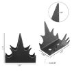 12pcs Safety Fence Wall Spikes Deterrent Device - Black - 3