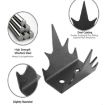 12pcs Safety Fence Wall Spikes Deterrent Device - Black - 4