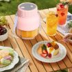 800ml Wireless Portable Juicer Large-capacity Outdoor Juicer (Pink) - 9