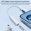 Type-C to 8 Pin/3.5mm Audio Adapter Cable - White - 2