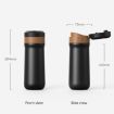 Portable Stainless Steel Tea Brewer French Press Kettle, 320ml - 3