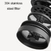 Portable Stainless Steel Tea Brewer French Press Kettle, 320ml - 8
