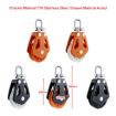 BSET MATEL Marine Nylon Plastic Swivel Bearing Single Pulley - 2