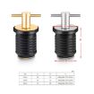 Marine Motorboat Deck Cross Drain Plug Screw - Copper 25mm - 3